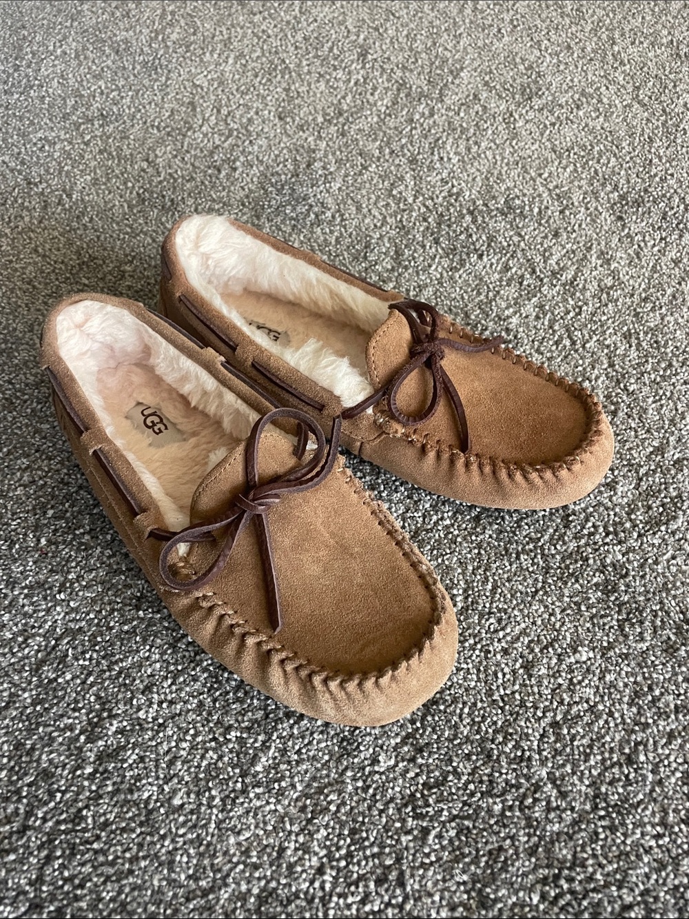 UGG Women's Dakota Slippers in a chestnut suede